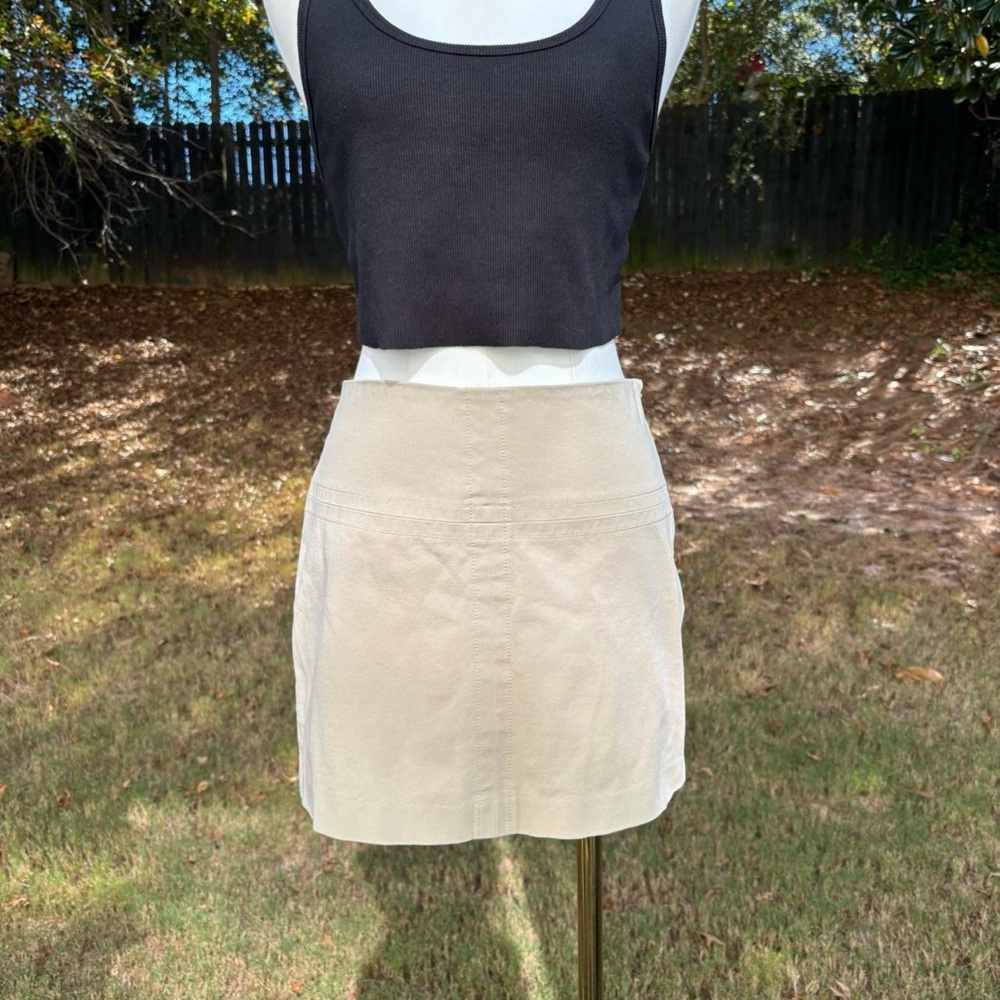 90s y2k vintage Express khaki mini skirt 🕯️